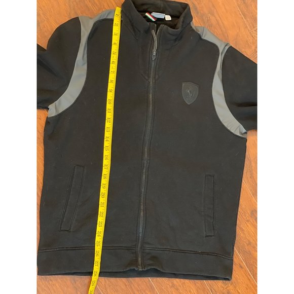 Puma Scuderia Ferrari Mens Full Zip Jacket Zip Pockets Black Size Large - Picture 6 of 9